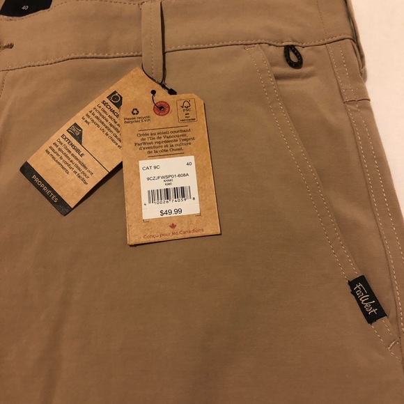 NWT Men’s Far West Shorts Size 40 - Picture 2 of 4